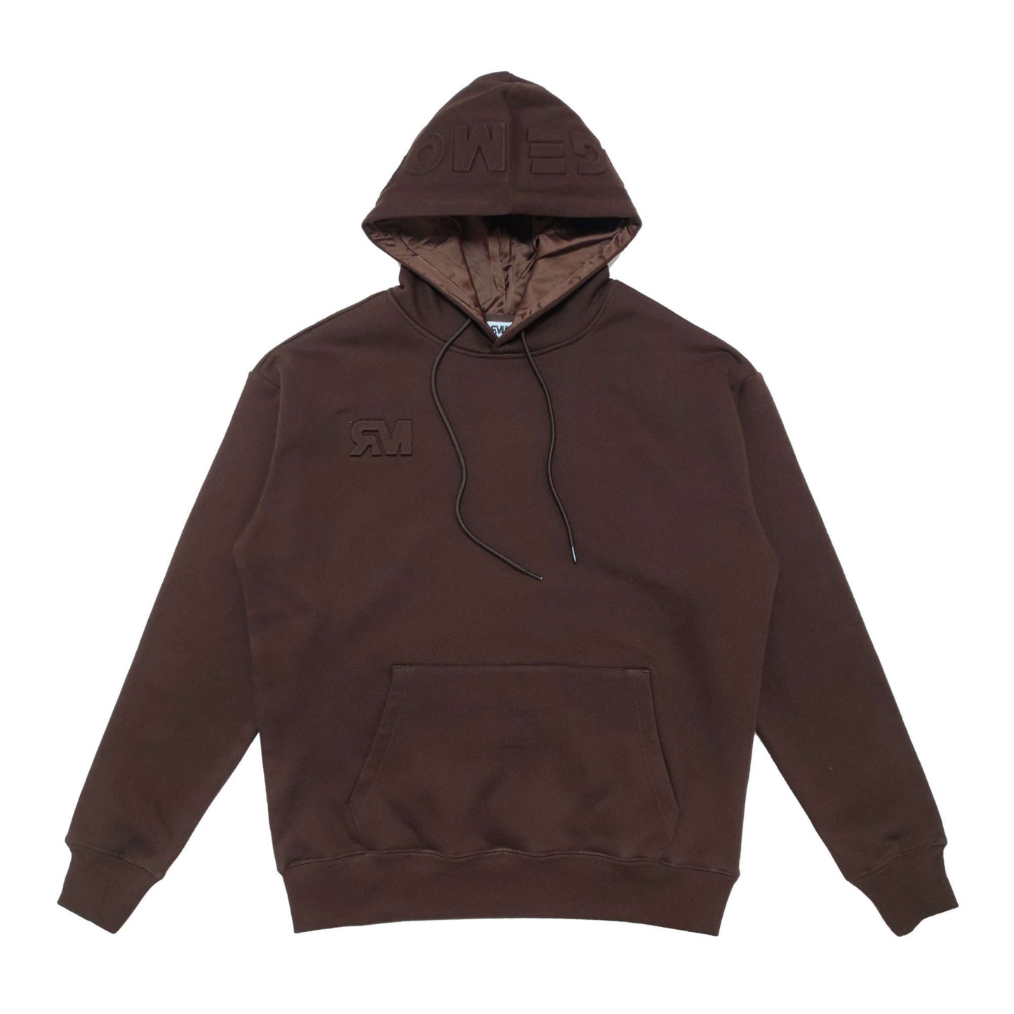 Embossed Dark brown hoodie