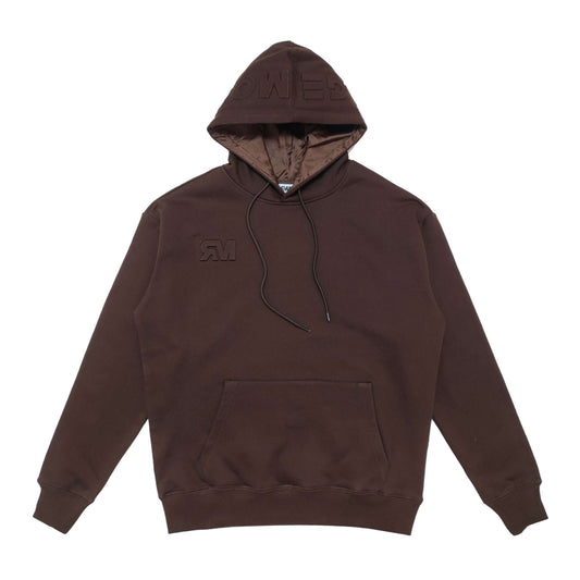 Embossed Dark brown hoodie