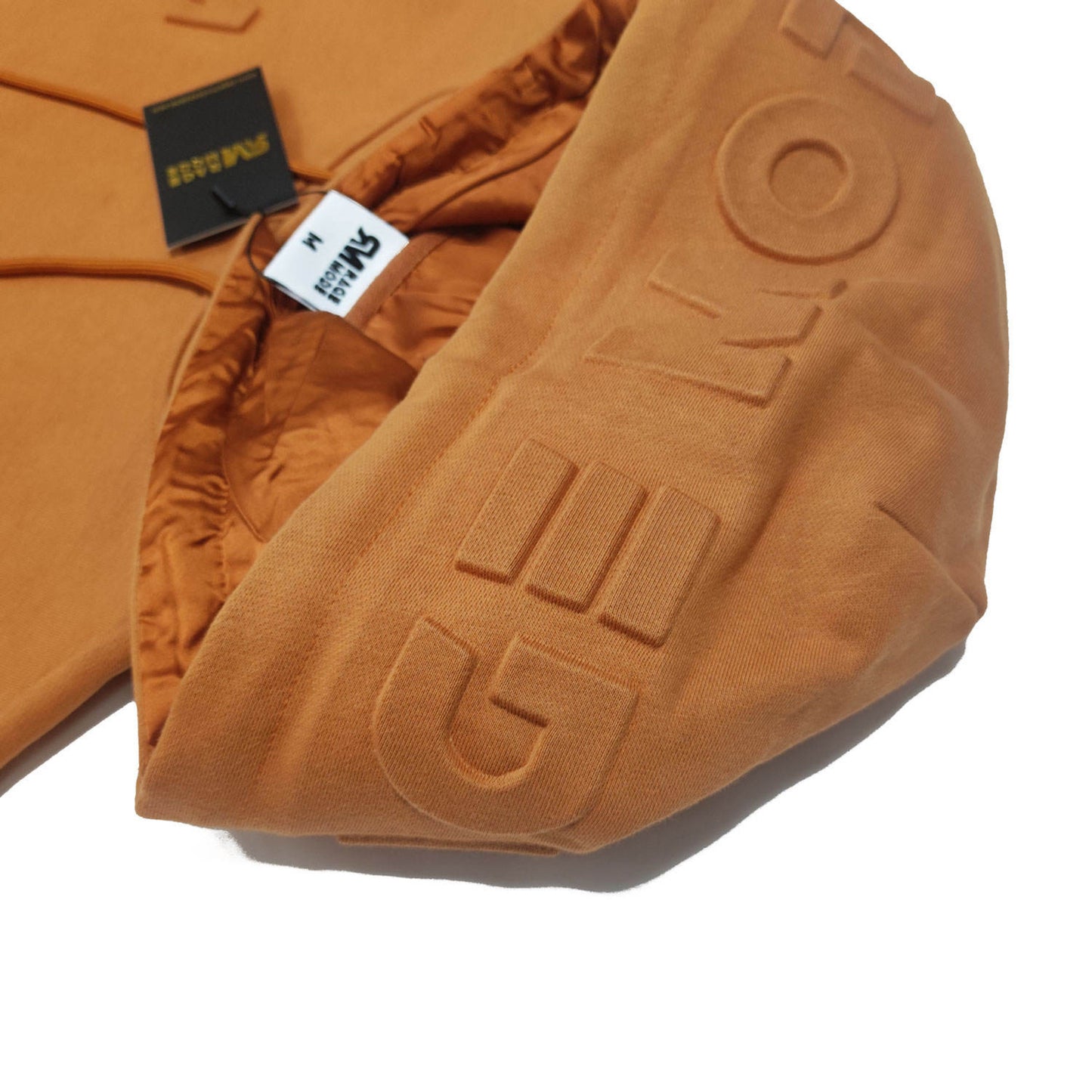 Embossed Light Brown Hoodie