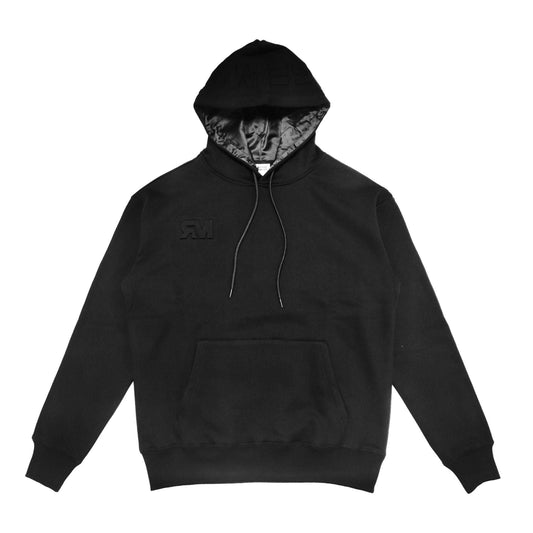 Embossed Black hoodie