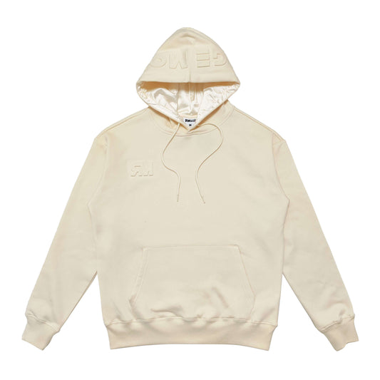 Embossed Beige hoodie